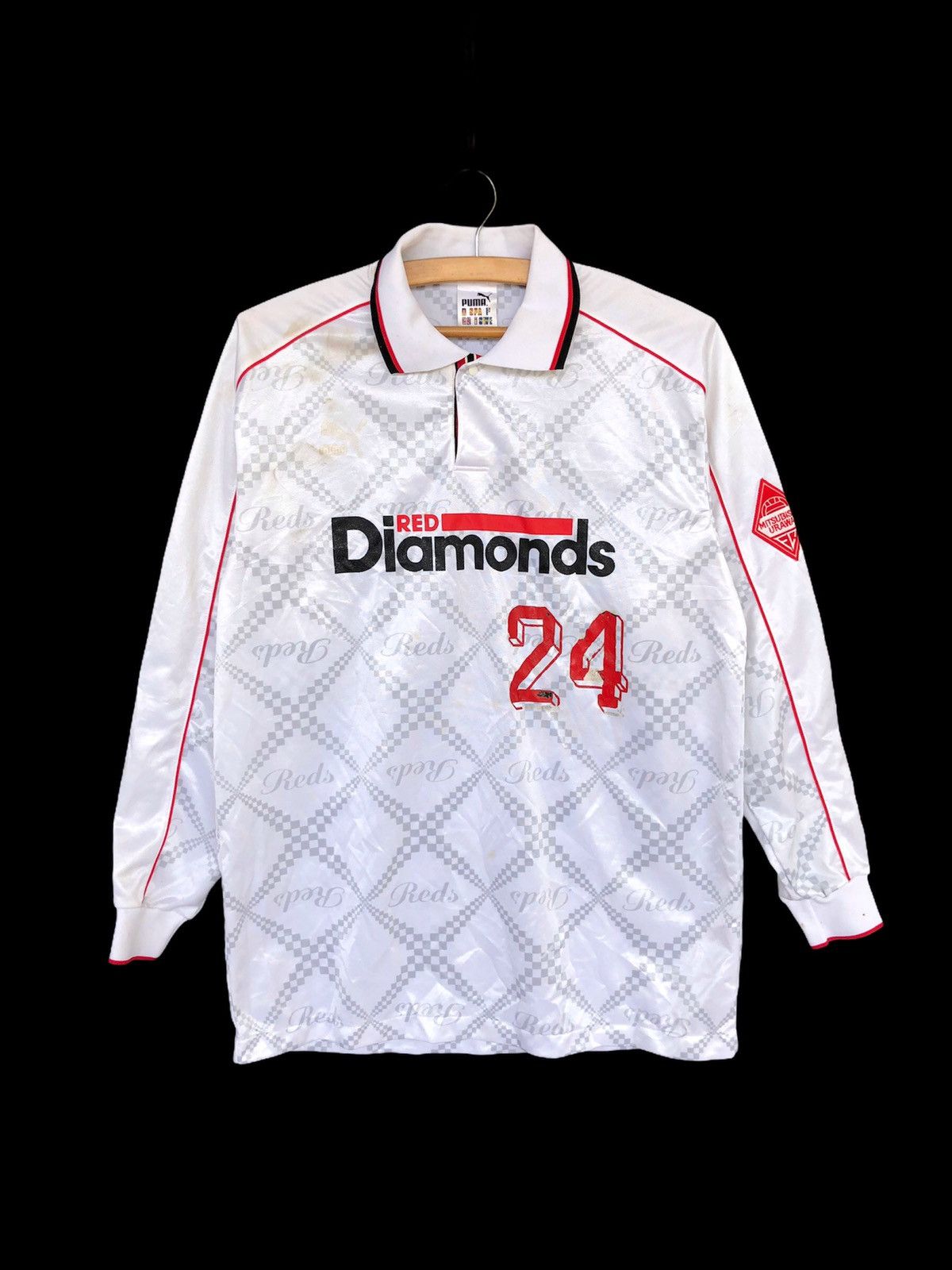 Puma × Vintage Vintage 1994 Urawa Red Diamonds J-League Away LS Jersey Size US M / EU 48-50 / 2 - 2 Thumbnail