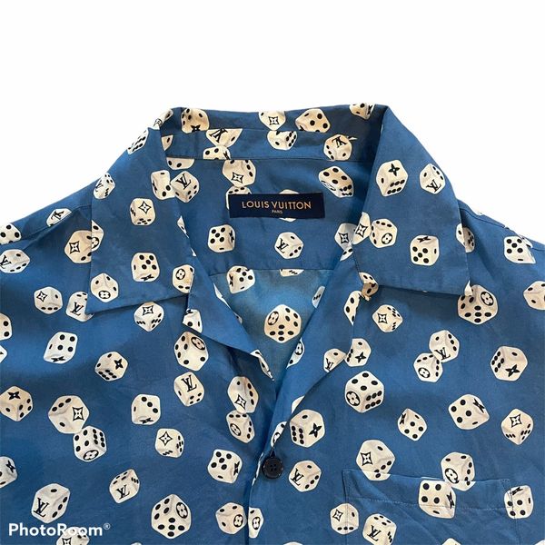 Louis Vuitton 2019 Dice Hawaiian Silk Shirt - Blue Casual Shirts, Clothing  - LOU203270