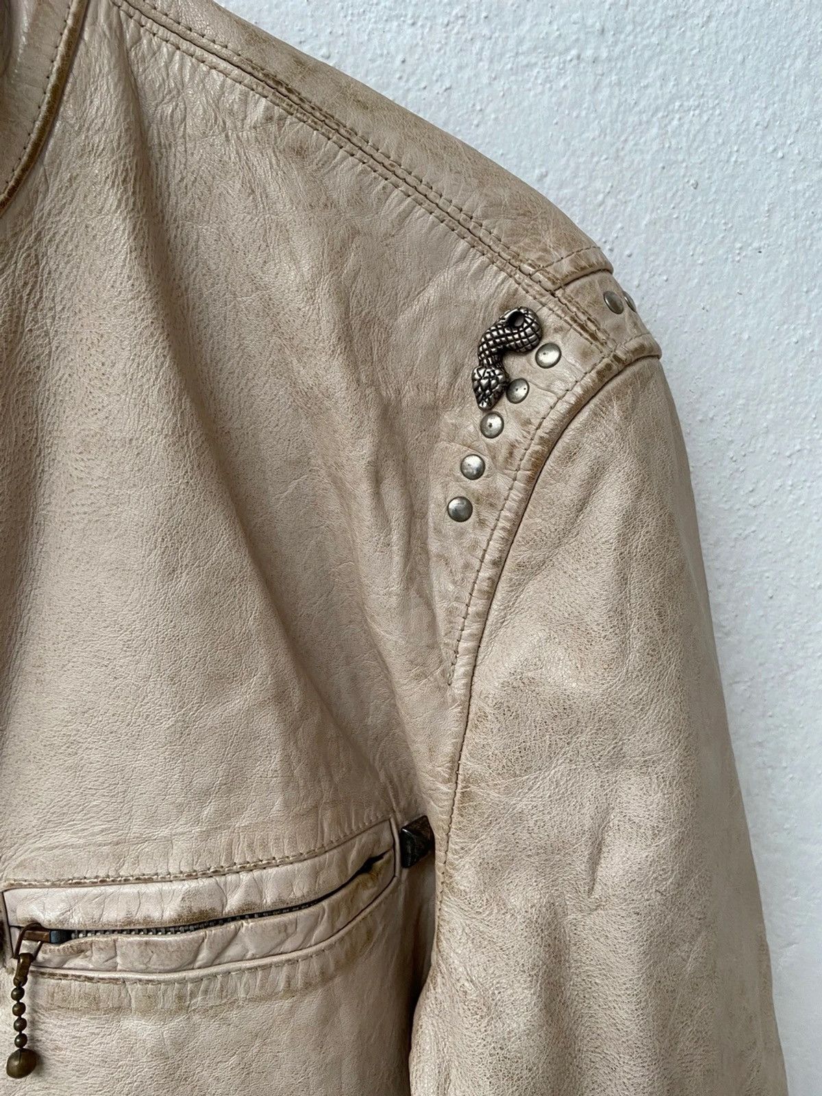Genuine Leather Vintage Brogden Snake studded leather jacket Size US M / EU 48-50 / 2 - 7 Thumbnail