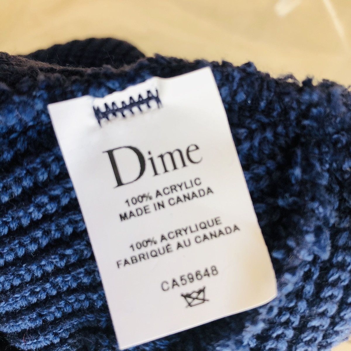 Dime Dime Stripe Beanie NAVY Size ONE SIZE - 3 Thumbnail
