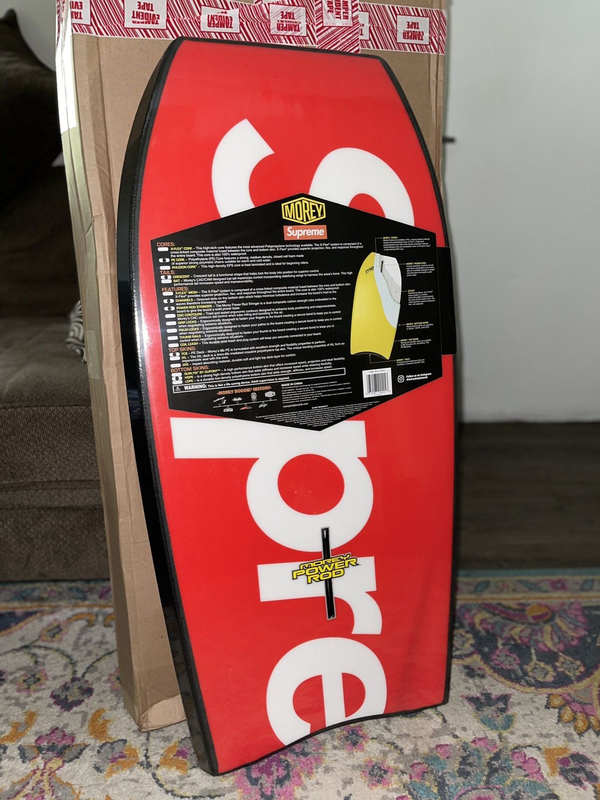 Supreme Morey Bodyboard BLACK