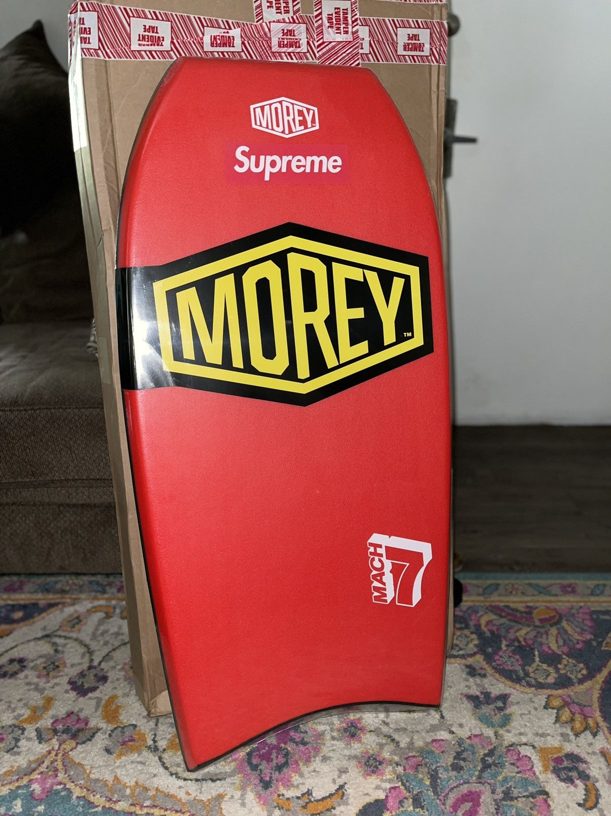 supreme morny mach 7 bodybord red
