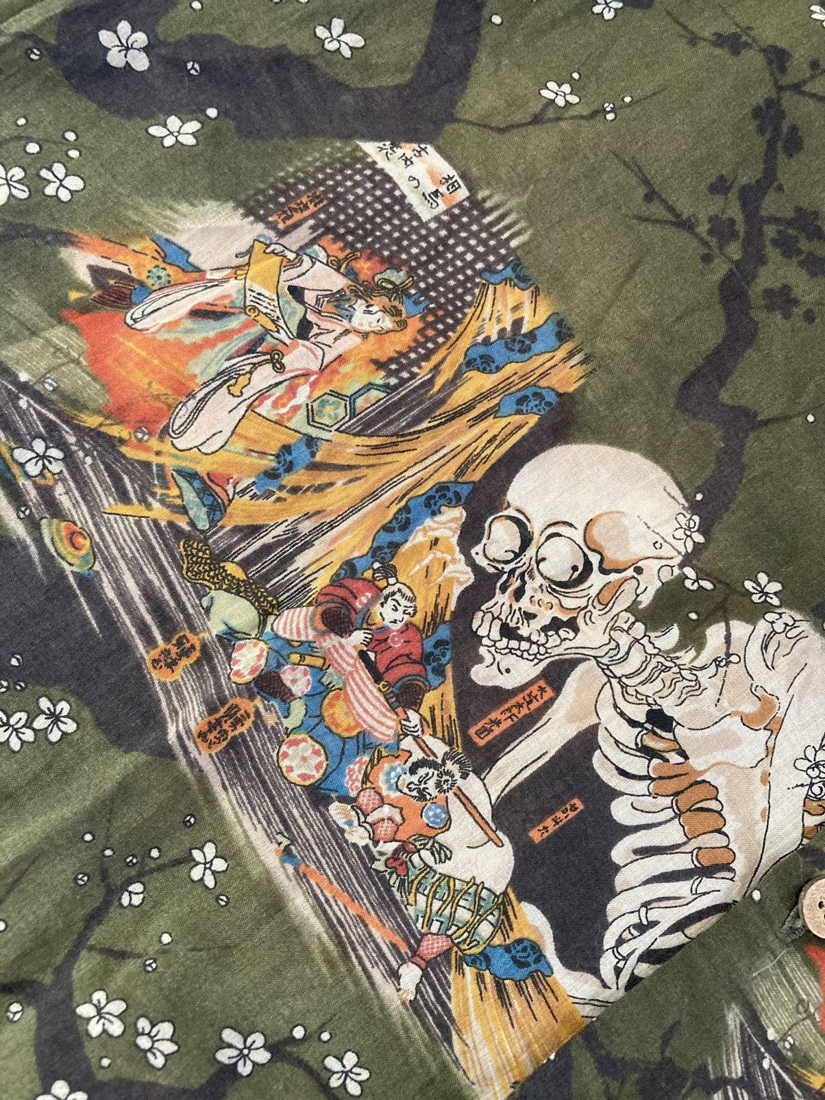 Naked & Famous Aloha Shirt Japanese Skeleton | Grailed