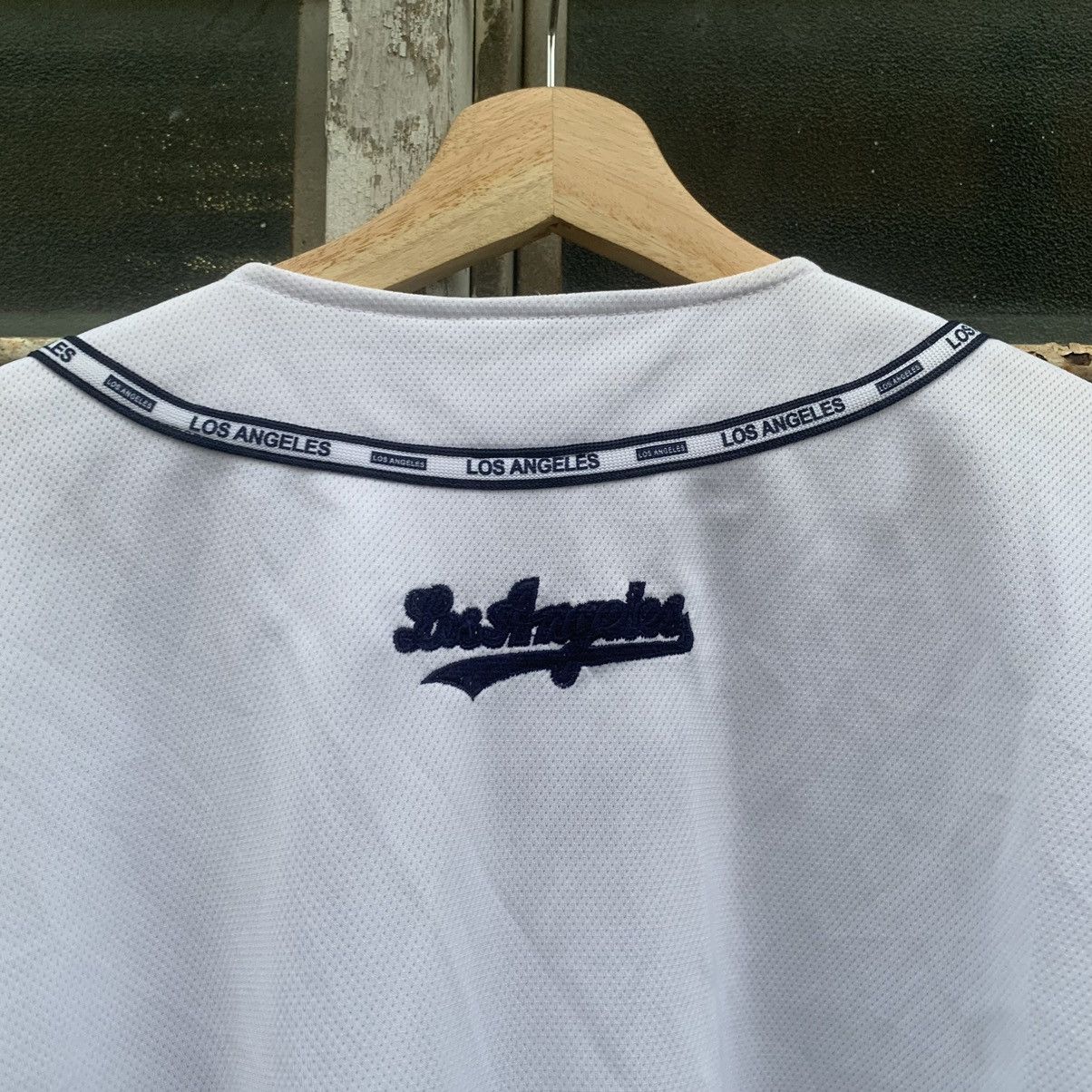 MLB × Vintage Vintage Los Angeles Spell Out MLB Button Ups Jersey Size US L / EU 52-54 / 3 - 11 Thumbnail