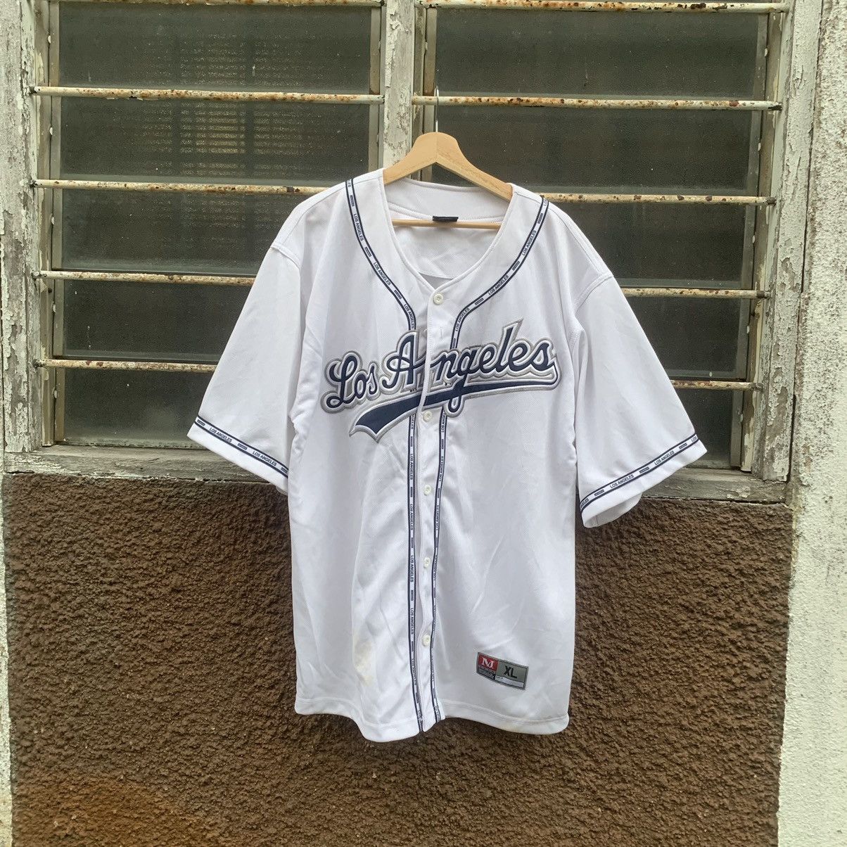 MLB × Vintage Vintage Los Angeles Spell Out MLB Button Ups Jersey Size US L / EU 52-54 / 3 - 1 Thumbnail