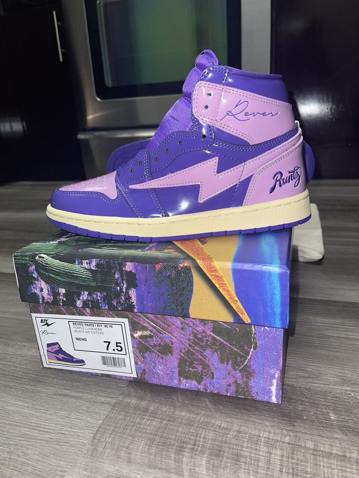 Reves Paris Reves Paris x Air Kiy ‘85 HI “Runtz” Size US 7.5 / EU 40-41 - 4 Thumbnail