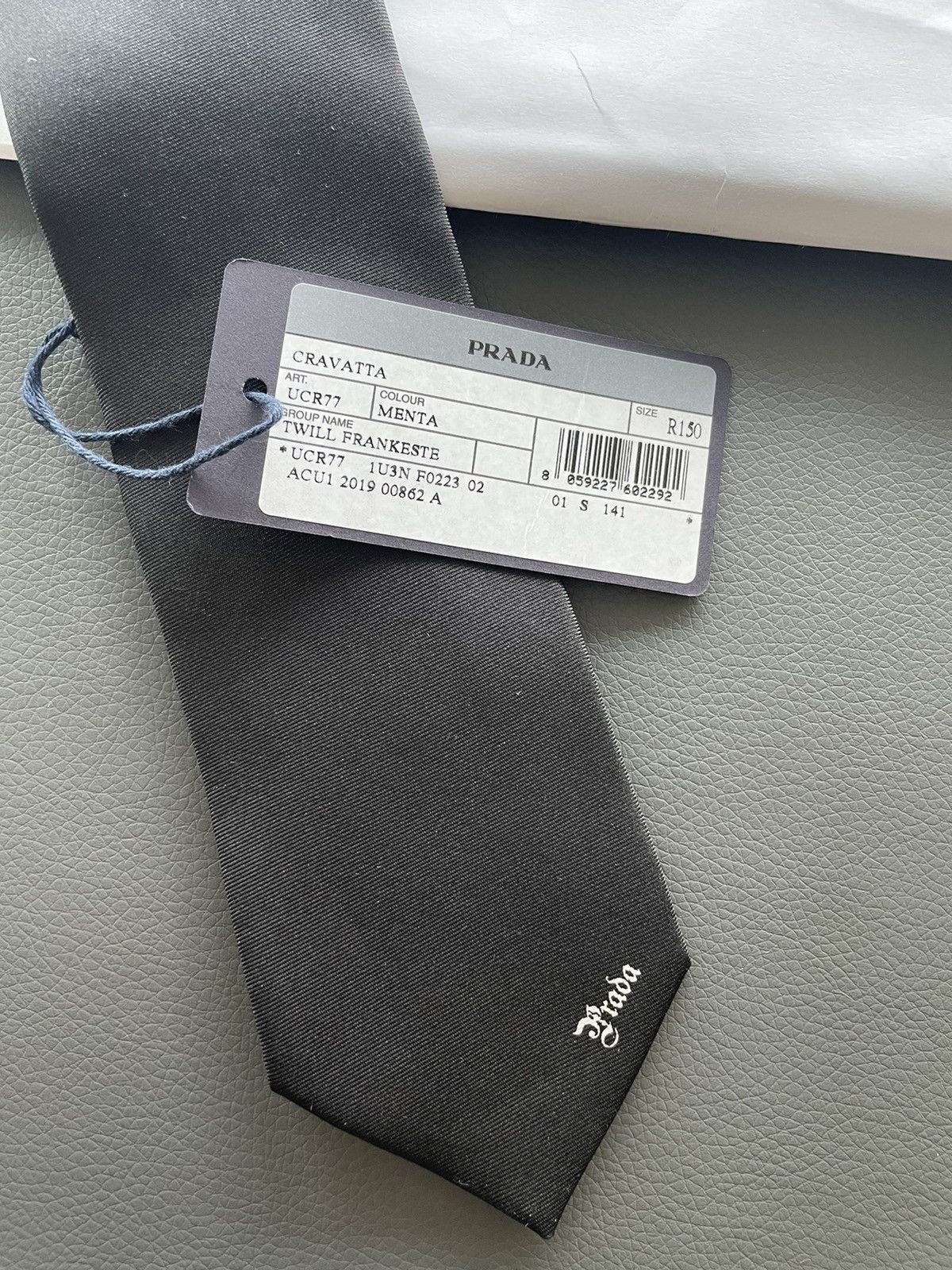Prada × Universal Studios Limited Edition Prada x Universal Frankenstein Pure Silk Tie Size ONE SIZE - 8 Thumbnail