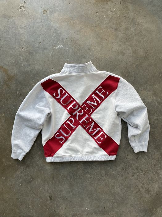 Cross half discount zip sweatshirt supreme