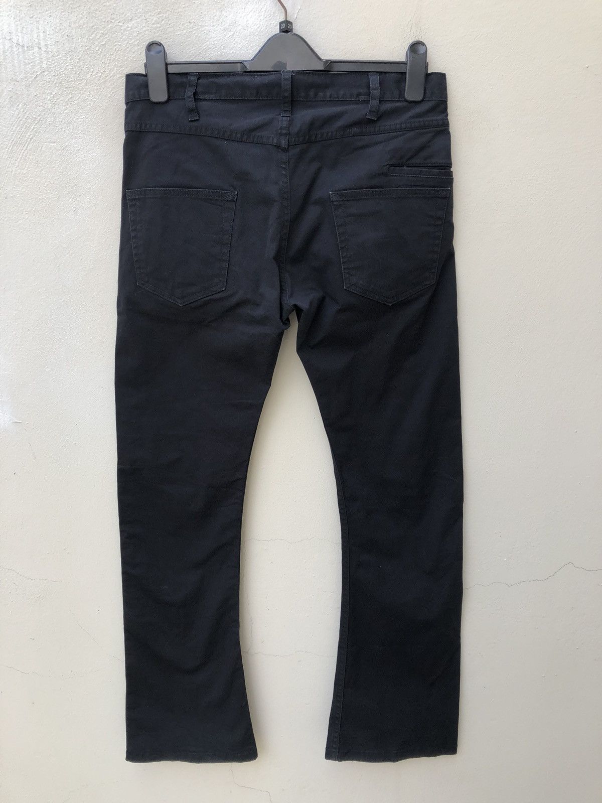 junhashimoto Jun Hashimoto Japan Stretch Fade Black Flare Pant Size US 32 / EU 48 - 12 Thumbnail