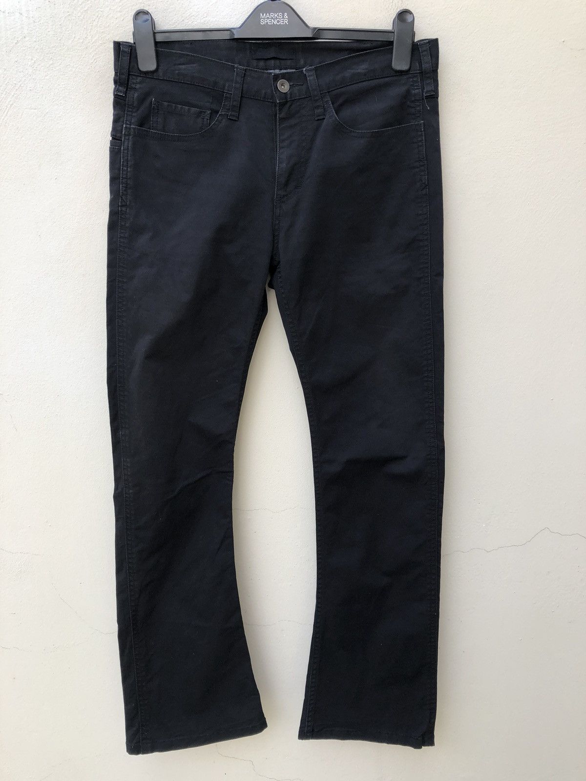junhashimoto Jun Hashimoto Japan Stretch Fade Black Flare Pant Size US 32 / EU 48 - 6 Thumbnail