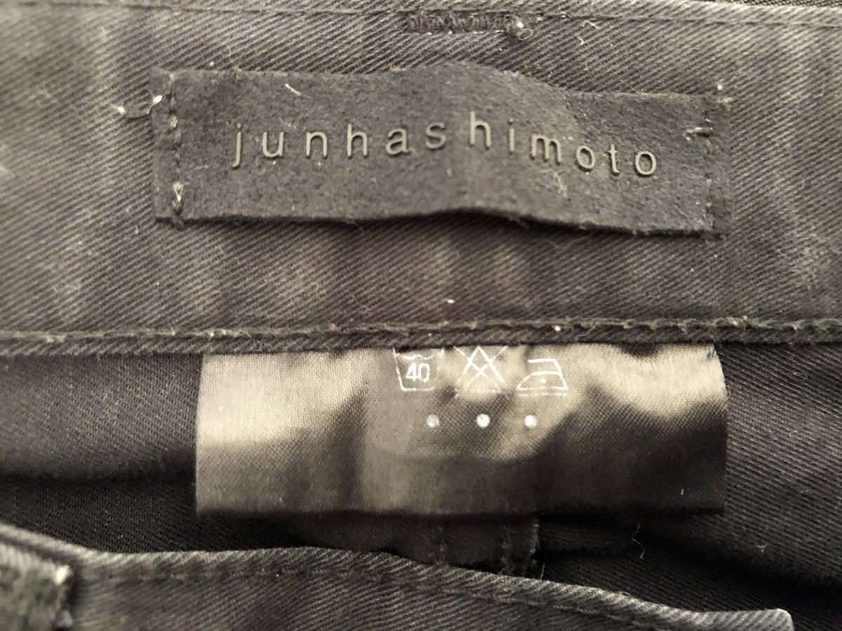 junhashimoto Jun Hashimoto Japan Stretch Fade Black Flare Pant Size US 32 / EU 48 - 15 Thumbnail