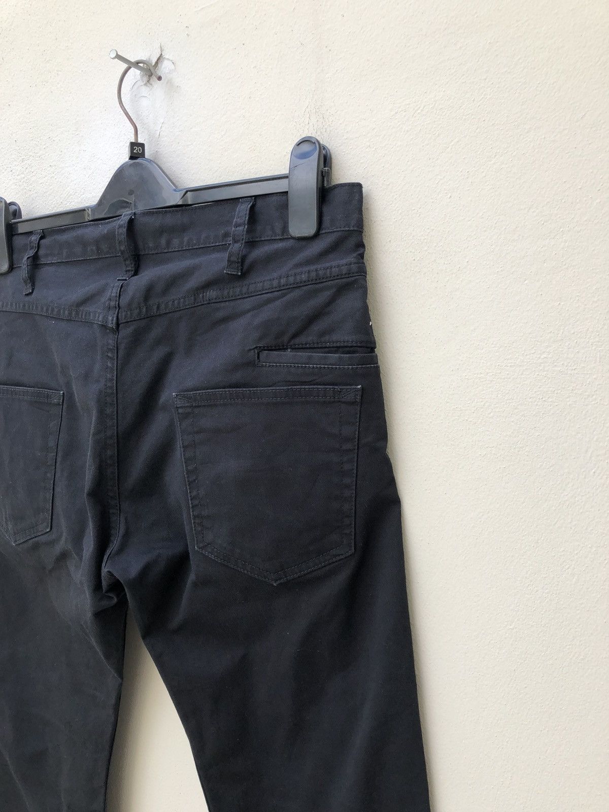 junhashimoto Jun Hashimoto Japan Stretch Fade Black Flare Pant Size US 32 / EU 48 - 14 Thumbnail