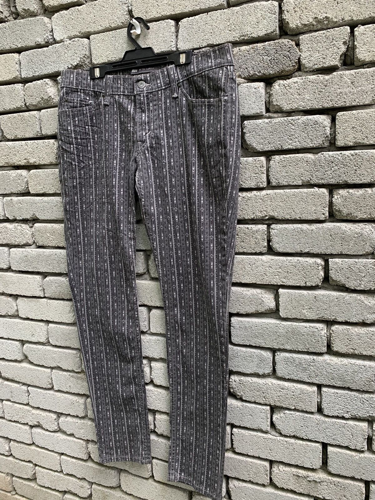 Levi's Levis 524 Printed Skiny Denim Pants Size US 34 / EU 50 - 3 Thumbnail