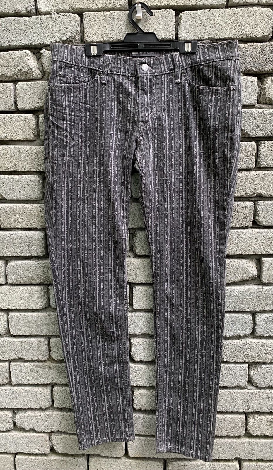 Levi's Levis 524 Printed Skiny Denim Pants Size US 34 / EU 50 - 2 Thumbnail