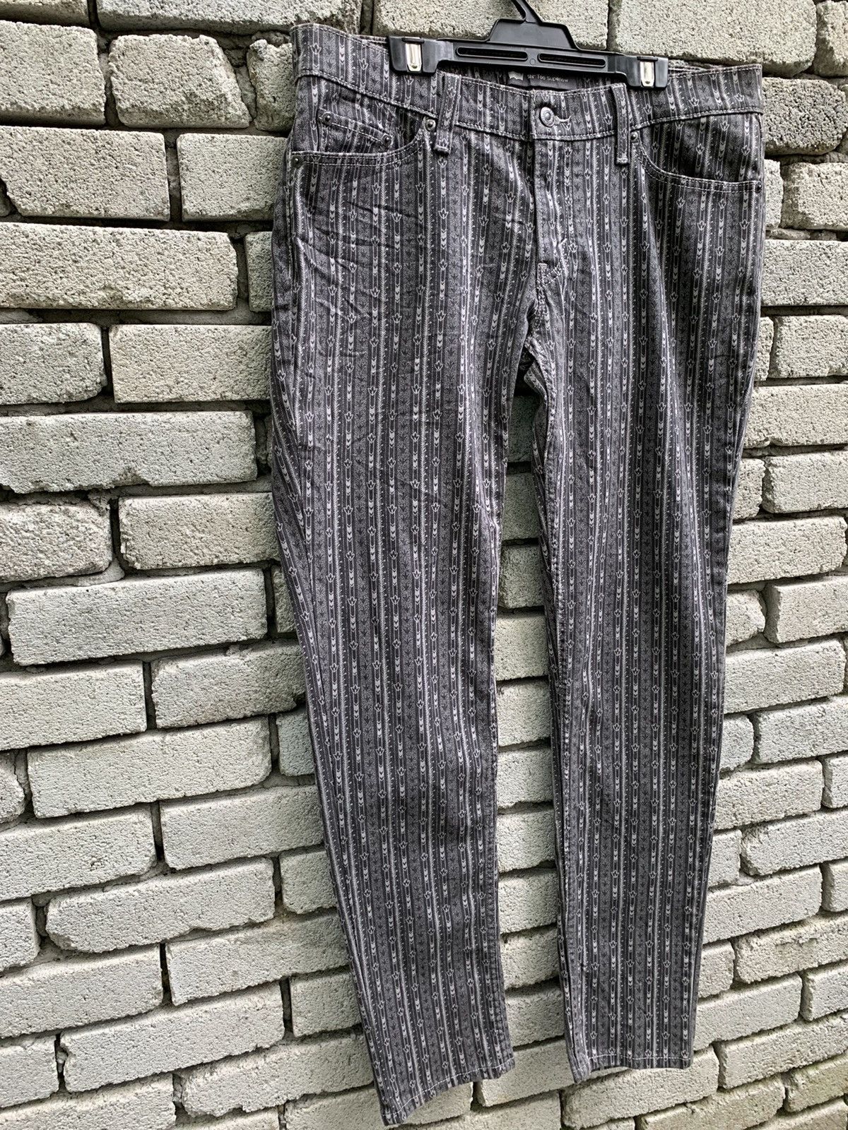 Levi's Levis 524 Printed Skiny Denim Pants Size US 34 / EU 50 - 4 Thumbnail