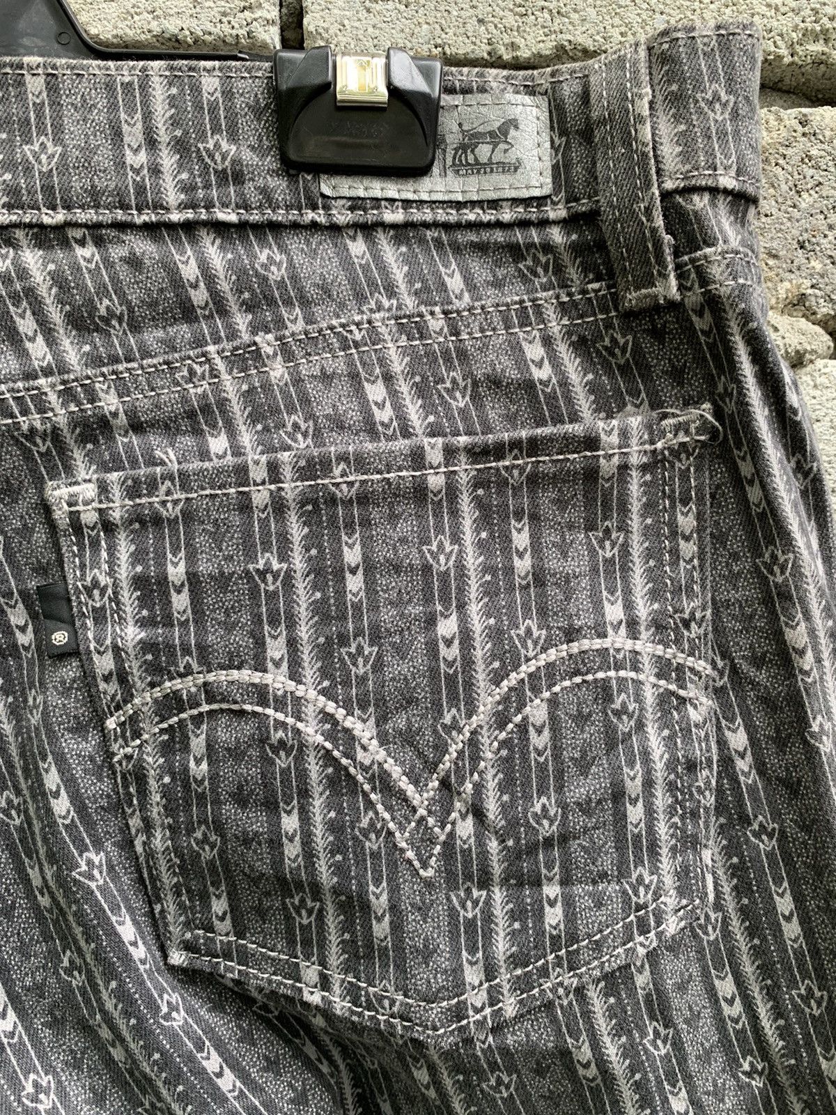 Levi's Levis 524 Printed Skiny Denim Pants Size US 34 / EU 50 - 8 Thumbnail