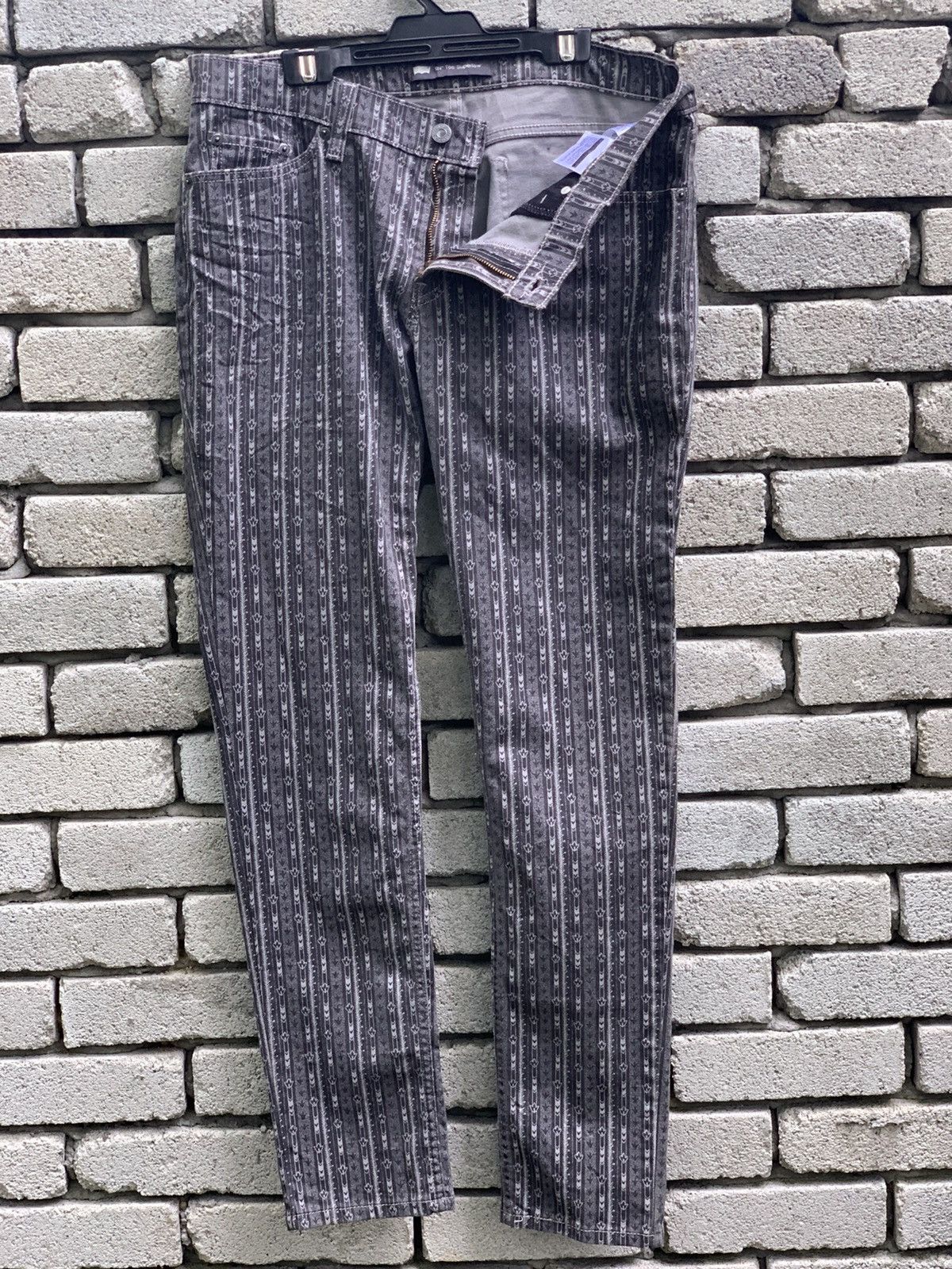 Levi's Levis 524 Printed Skiny Denim Pants Size US 34 / EU 50 - 11 Thumbnail
