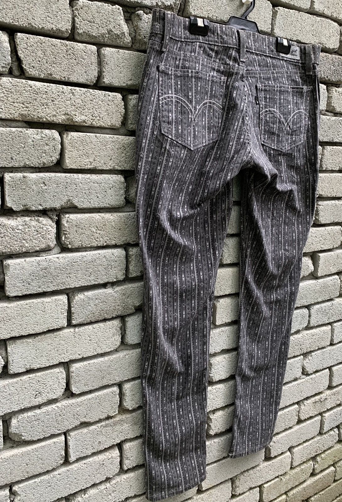 Levi's Levis 524 Printed Skiny Denim Pants Size US 34 / EU 50 - 6 Thumbnail