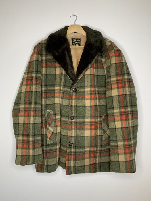 Vintage Vintage 70’s Men’s check plaid PURE WOOL lumberjack coat | Grailed