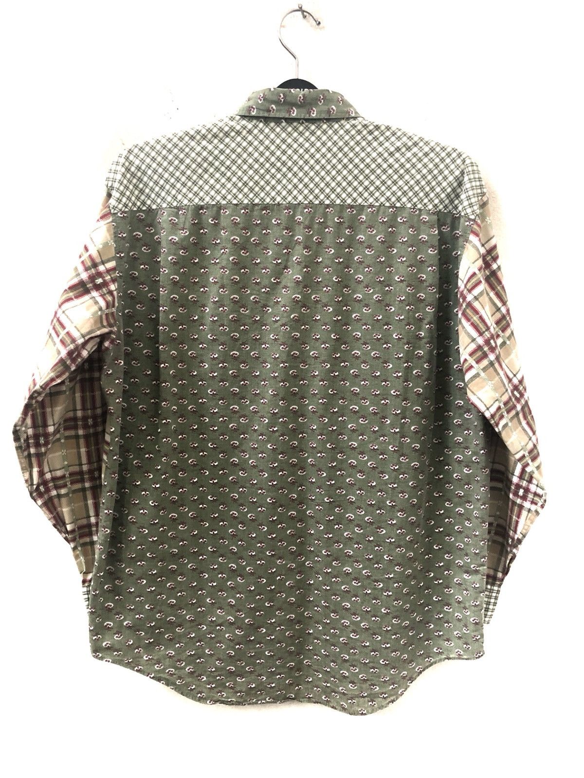 Japanese Brand Intermezzo Double Pocket Checks Floral Flower Patchwork Size US M / EU 48-50 / 2 - 6 Thumbnail