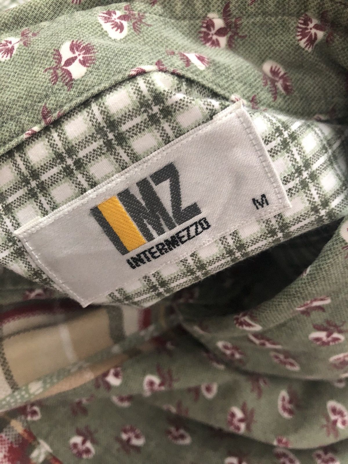 Japanese Brand Intermezzo Double Pocket Checks Floral Flower Patchwork Size US M / EU 48-50 / 2 - 7 Thumbnail