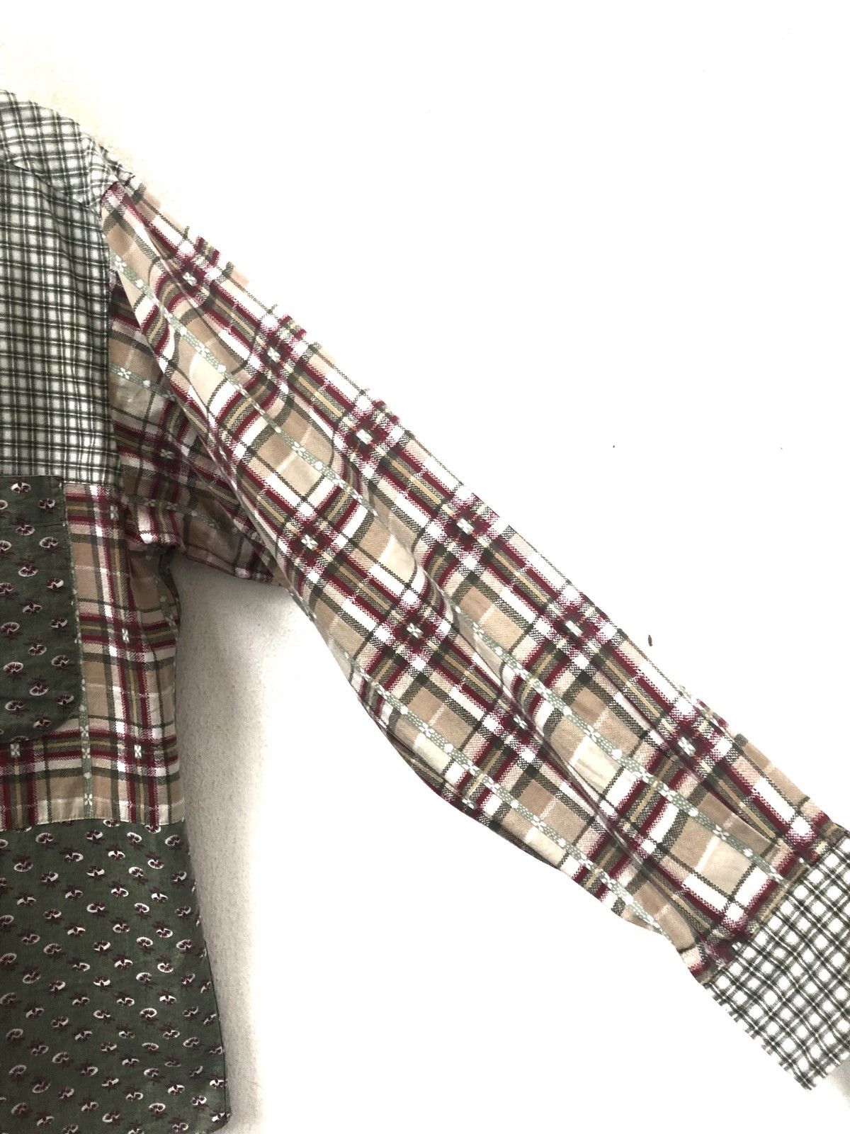 Japanese Brand Intermezzo Double Pocket Checks Floral Flower Patchwork Size US M / EU 48-50 / 2 - 2 Thumbnail