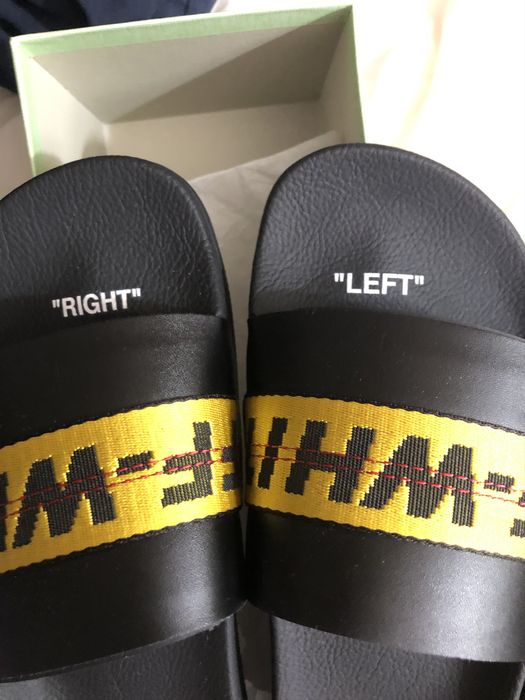 Off-White OFF-WHITE Industrial Slider Black yellow Abloh SS20 ...