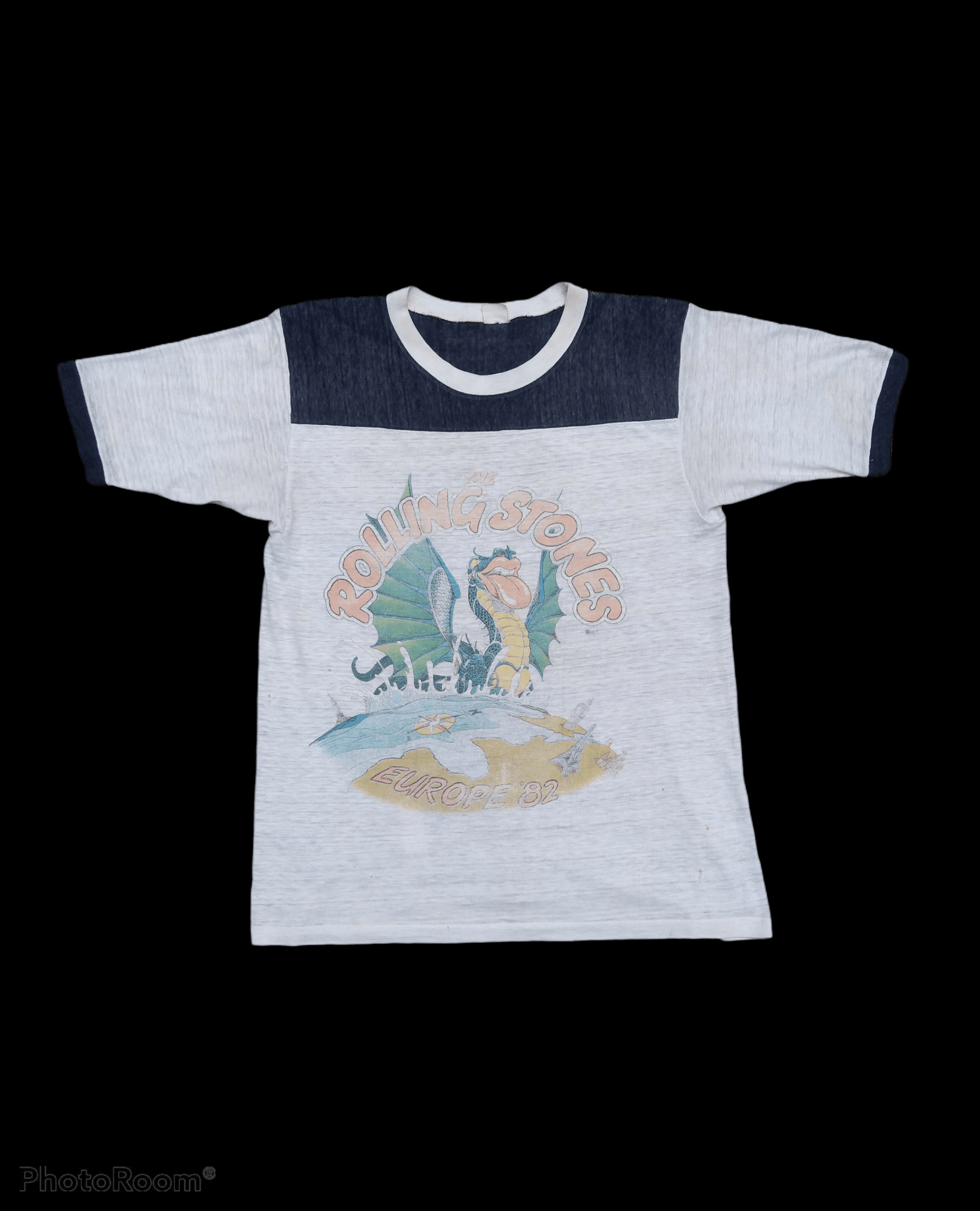 Band Tees × The Rolling Stones × Vintage ViNTAGE THRASHED THE ROLLING STONE EUROPE 82 Size US L / EU 52-54 / 3 - 3 Thumbnail