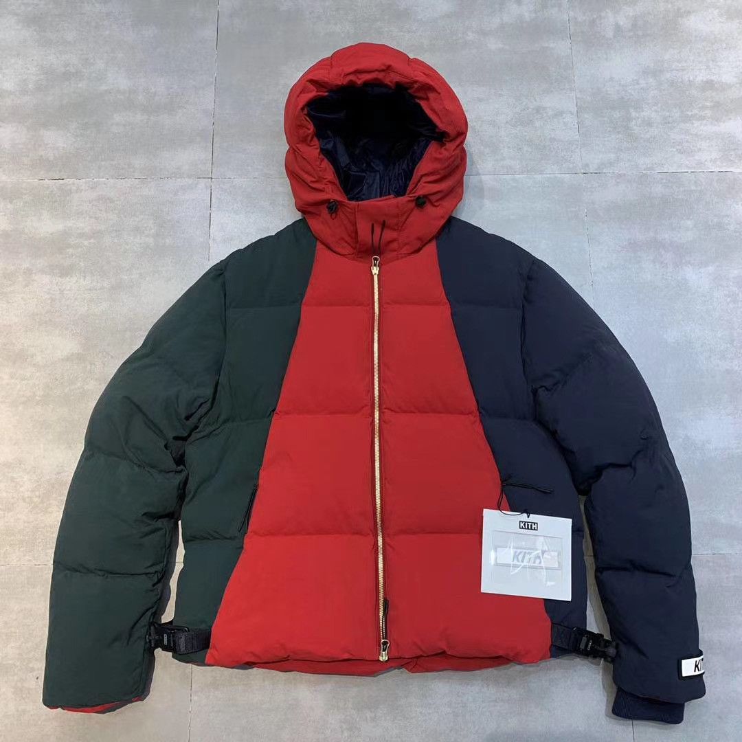 Kith Colorblocked Puffer Down-filled Jacket - Green Multi Size US S / EU 44-46 / 1 - 4 Thumbnail