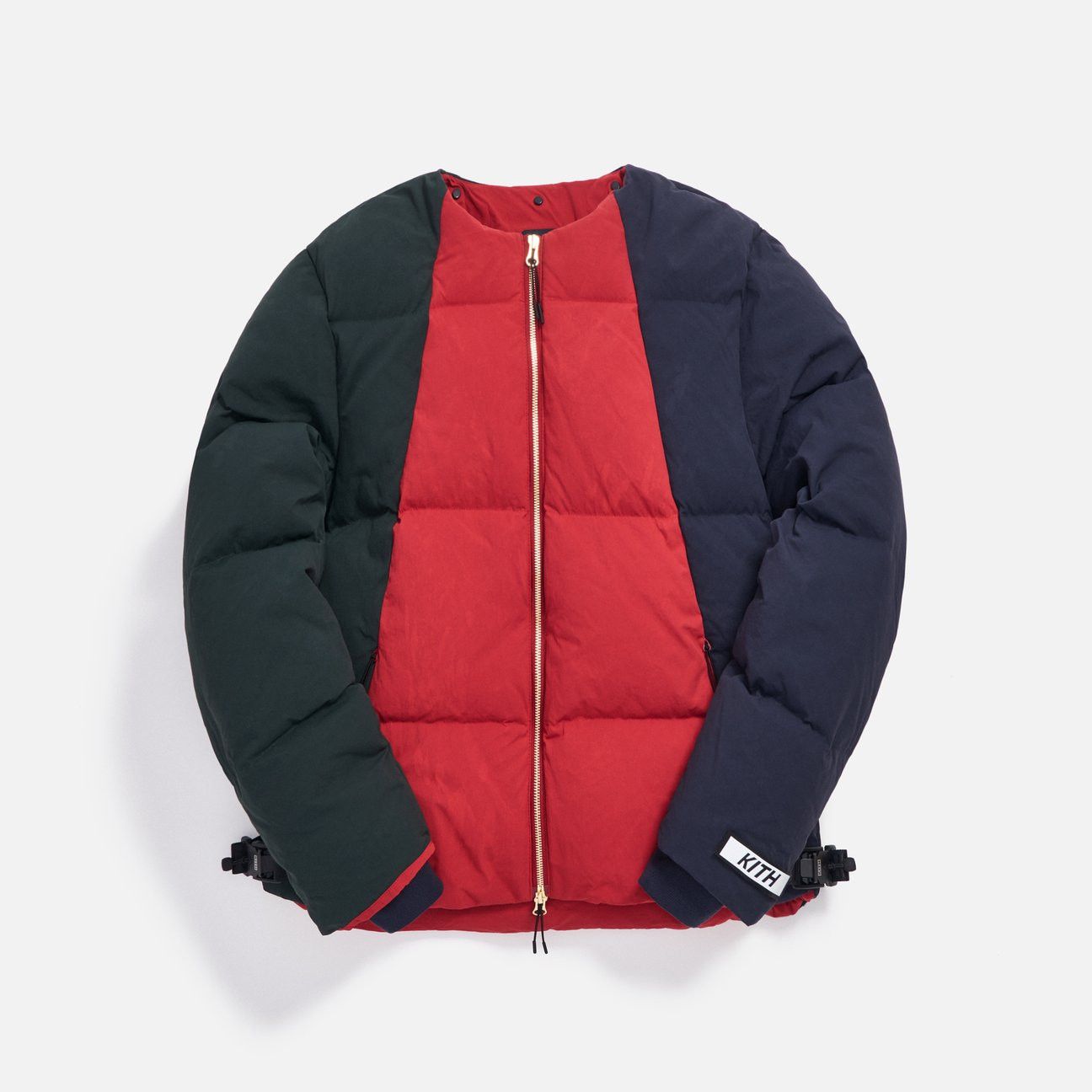 Kith Colorblocked Puffer Down-filled Jacket - Green Multi Size US S / EU 44-46 / 1 - 2 Thumbnail