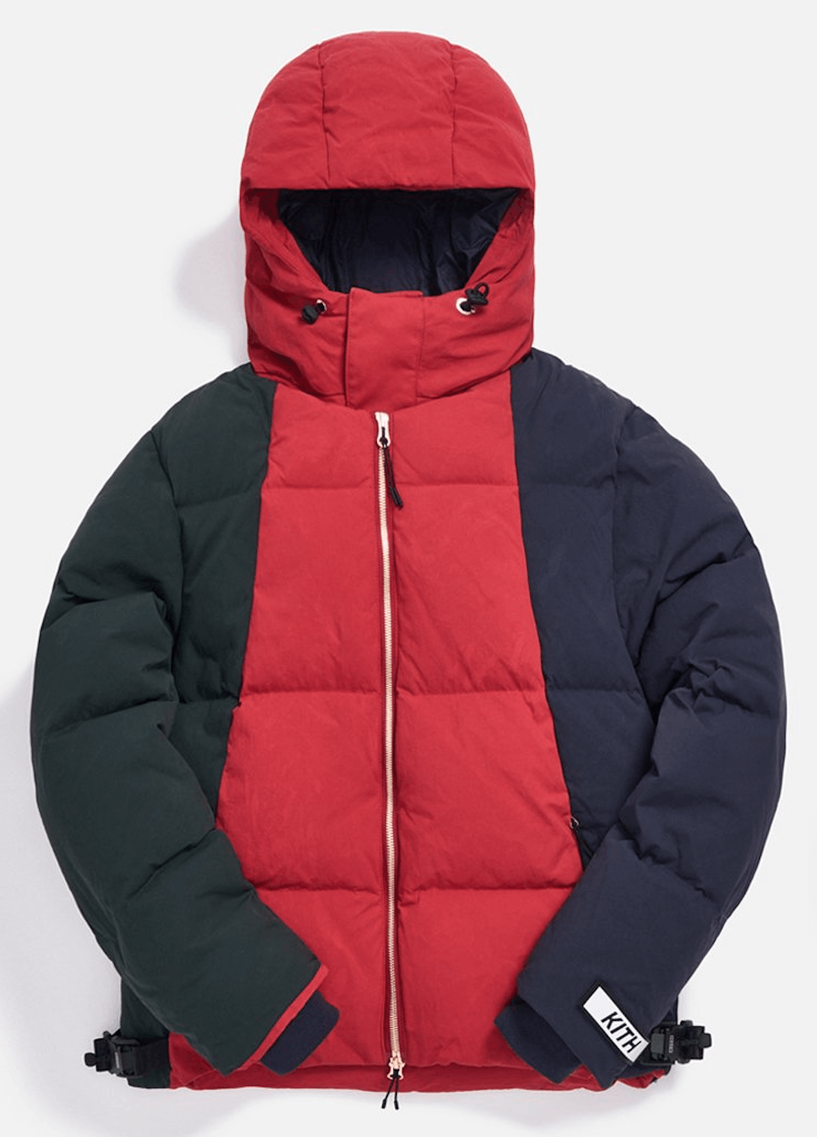 Kith Colorblocked Puffer Down-filled Jacket - Green Multi Size US S / EU 44-46 / 1 - 1 Thumbnail