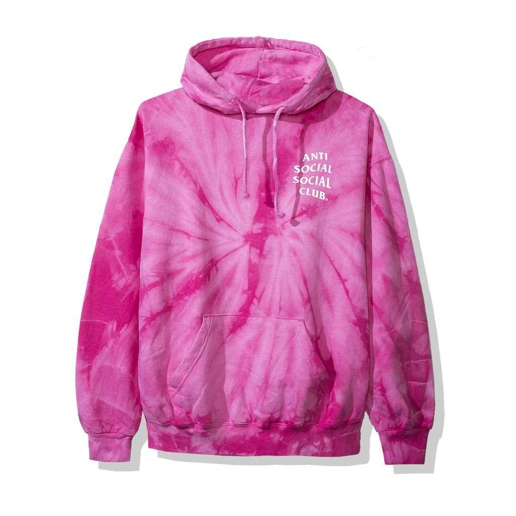Anti Social Social Club DS ASSC White Logo Laguna Pink Tie Dye Hoodie in hoodie CDG Size US S / EU 44-46 / 1 - 3 Thumbnail