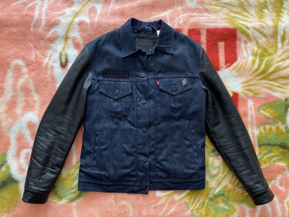 Stussy Levis x Stussy x Neighborhood Selvedge Denim Leather Jacket ...