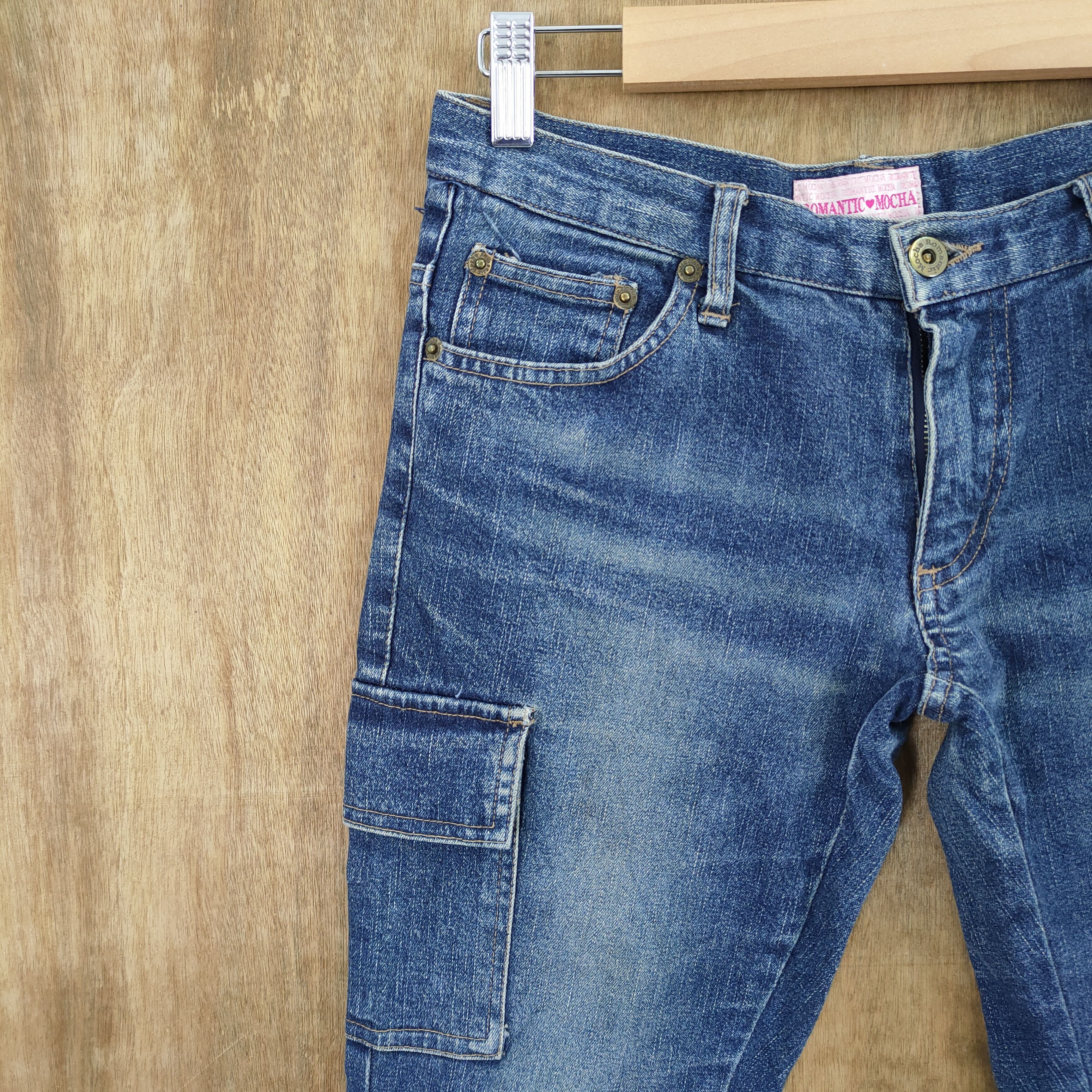 Japanese Brand × Jean ROMANTIC MOCHA DENIM JEANS CARGO PANTS Size US 26 / EU 42 - 8 Thumbnail