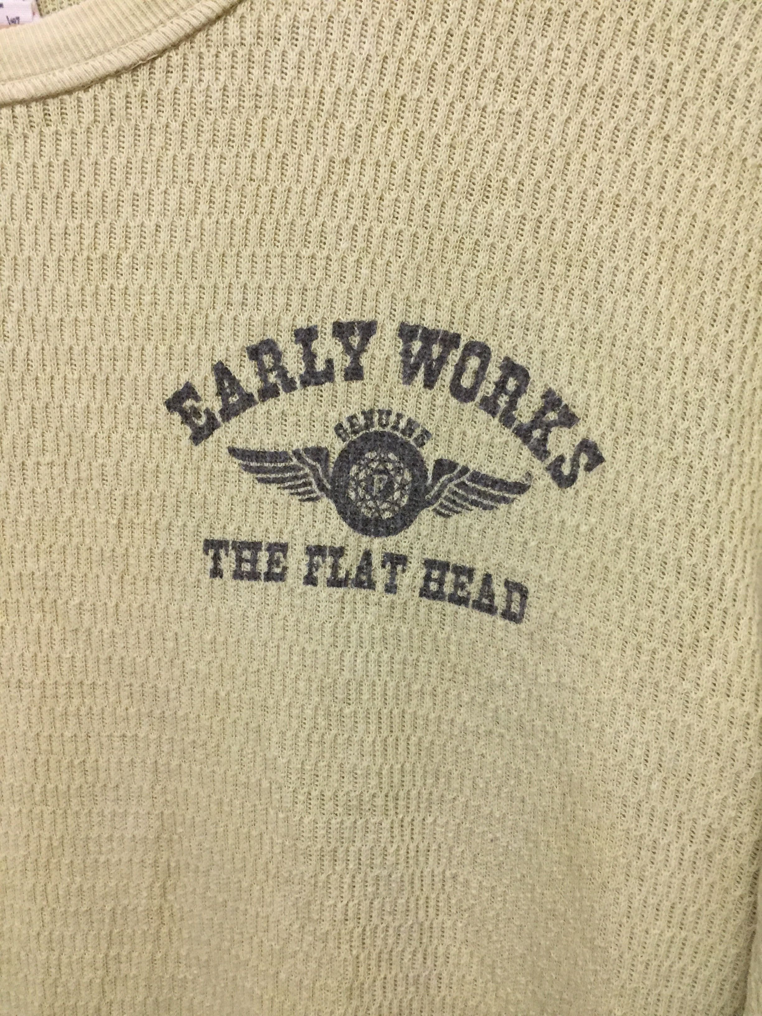 Japanese Brand × Orslow × The Flat Head 90's The Flat Head Wafer Knit long sleeve shirt Size US M / EU 48-50 / 2 - 8 Thumbnail