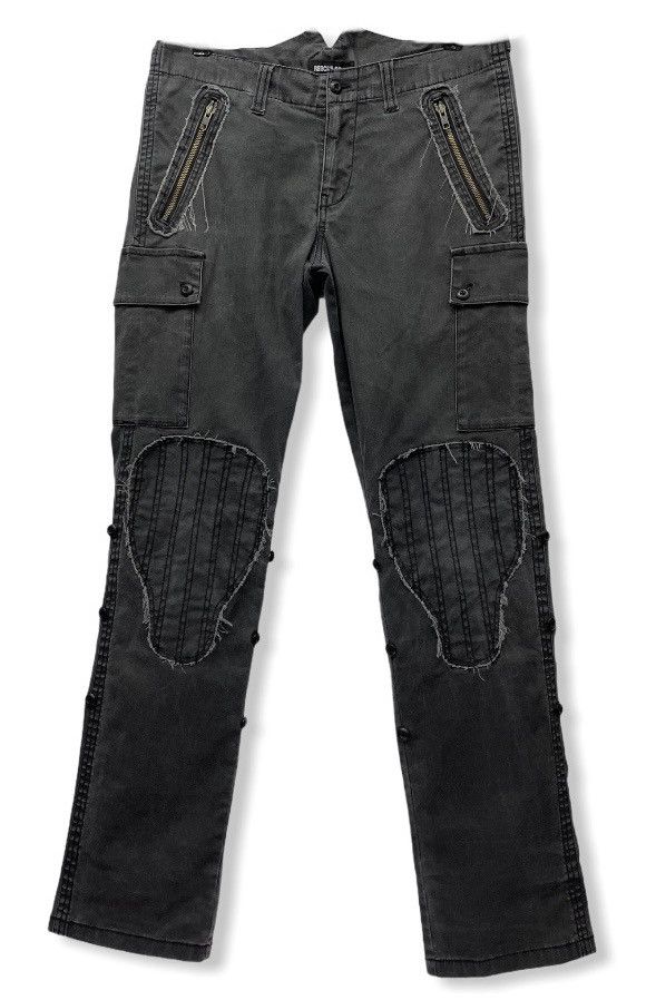 Japanese Brand × The Squad × Vintage RESCUE SQUAD Patch Knee Stretch Cargo Slate Black Size US 33 - 1 Thumbnail
