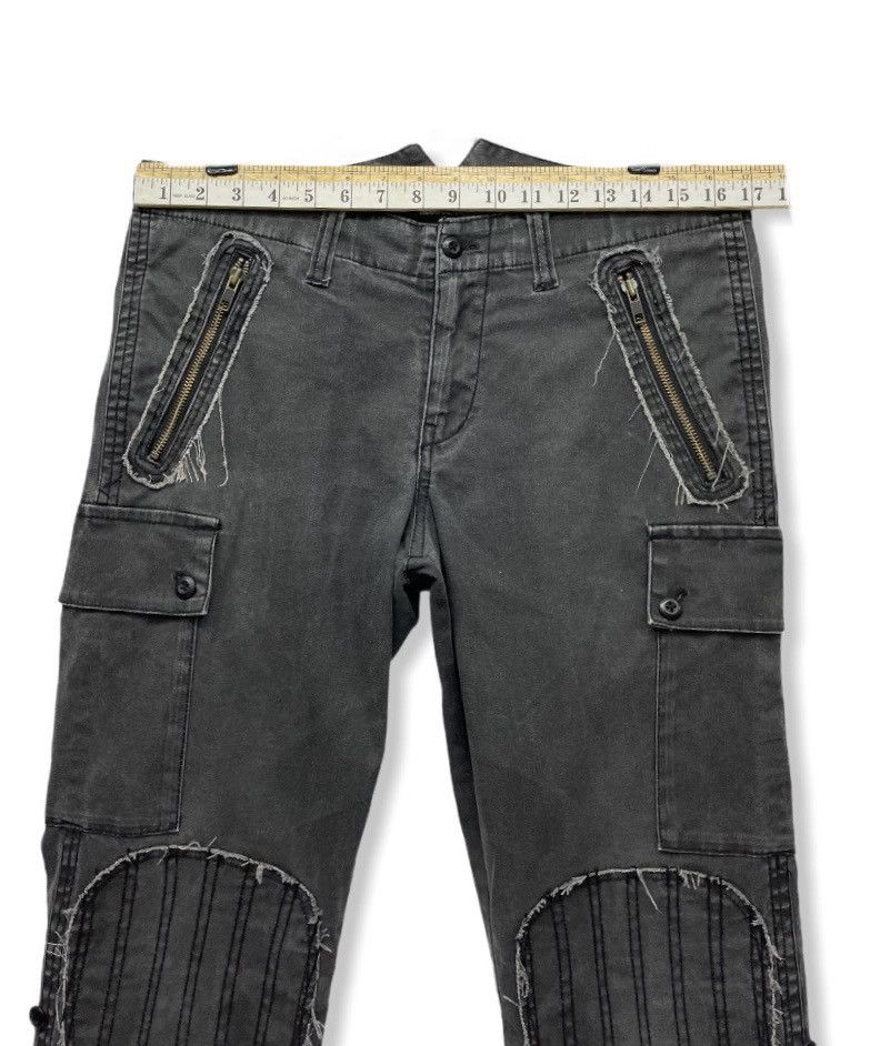 Japanese Brand × The Squad × Vintage RESCUE SQUAD Patch Knee Stretch Cargo Slate Black Size US 33 - 5 Thumbnail