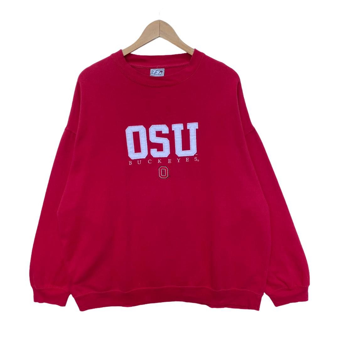 OHIO STATE UNIVERSITY SWEATSHIRT RED XXL PULLOVER JUMPER