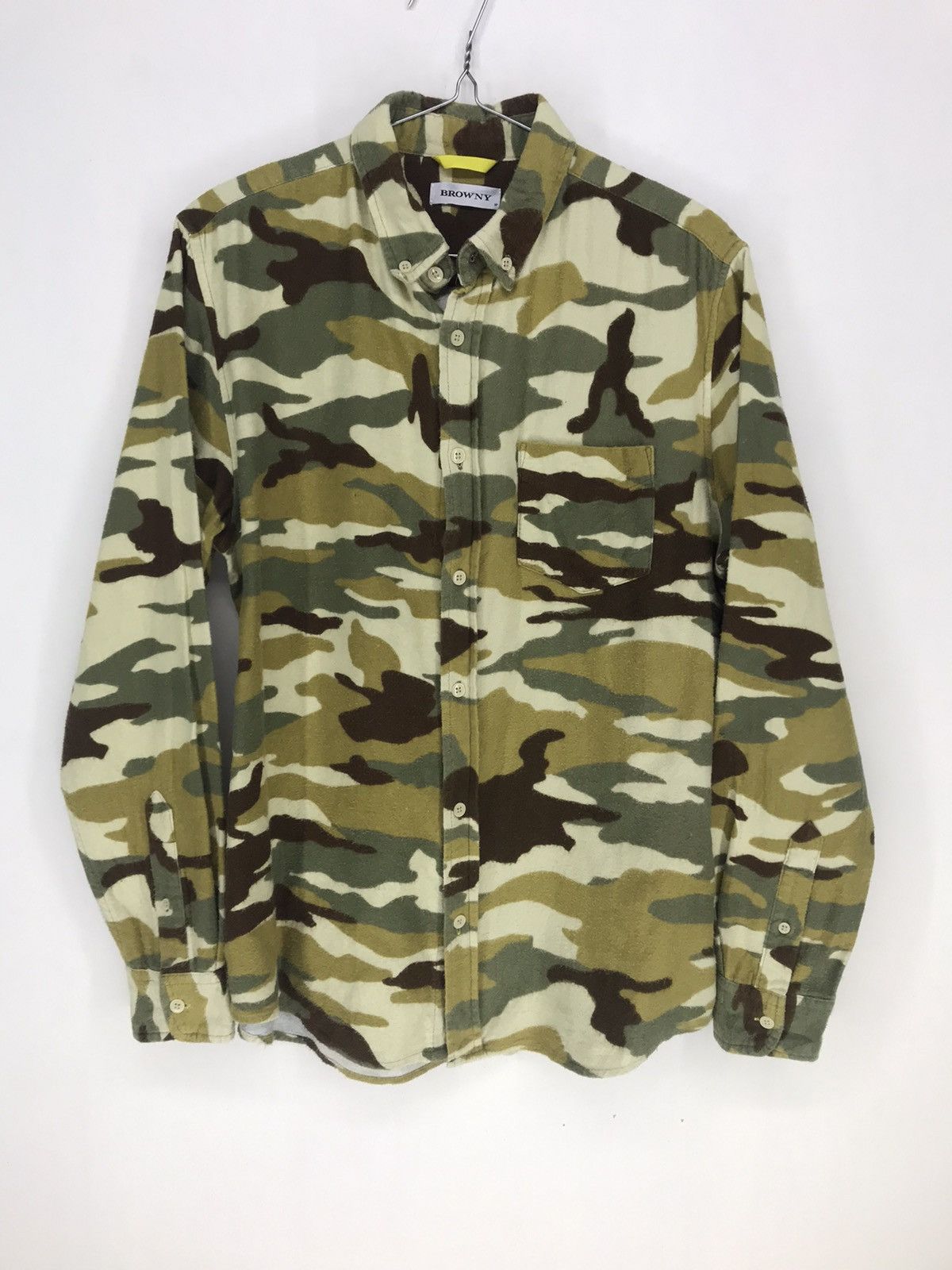 Browny Camouflage Button Up Shirt