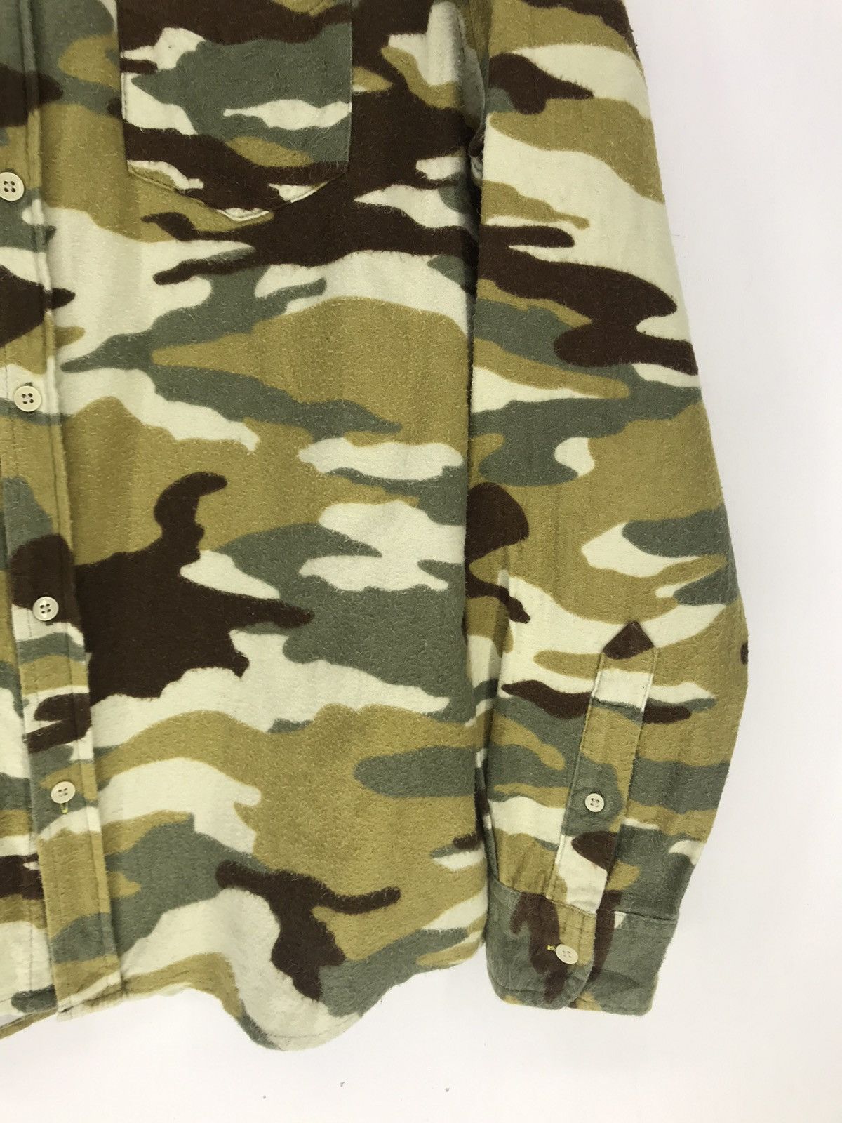 Browny Camouflage Button Up Shirt