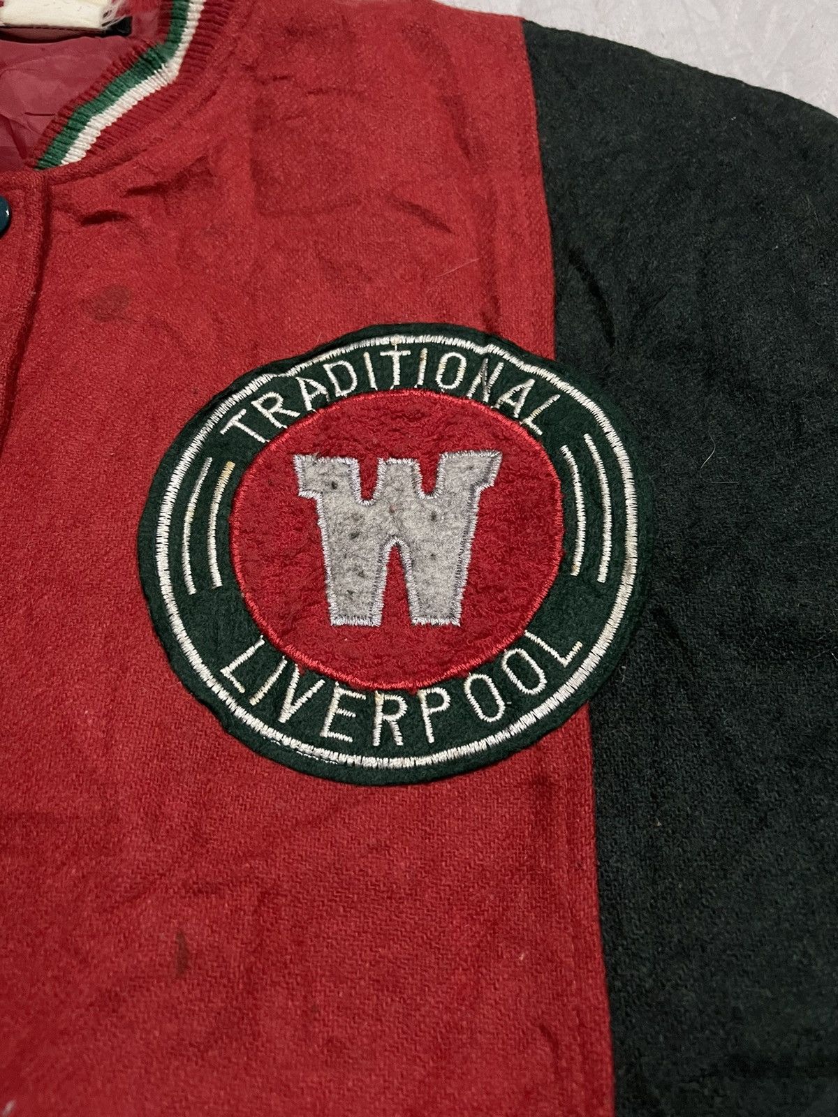 Japanese Brand Liverpool Patch Etienne Varsity Jacket Anne Slot Size US L / EU 52-54 / 3 - 8 Thumbnail