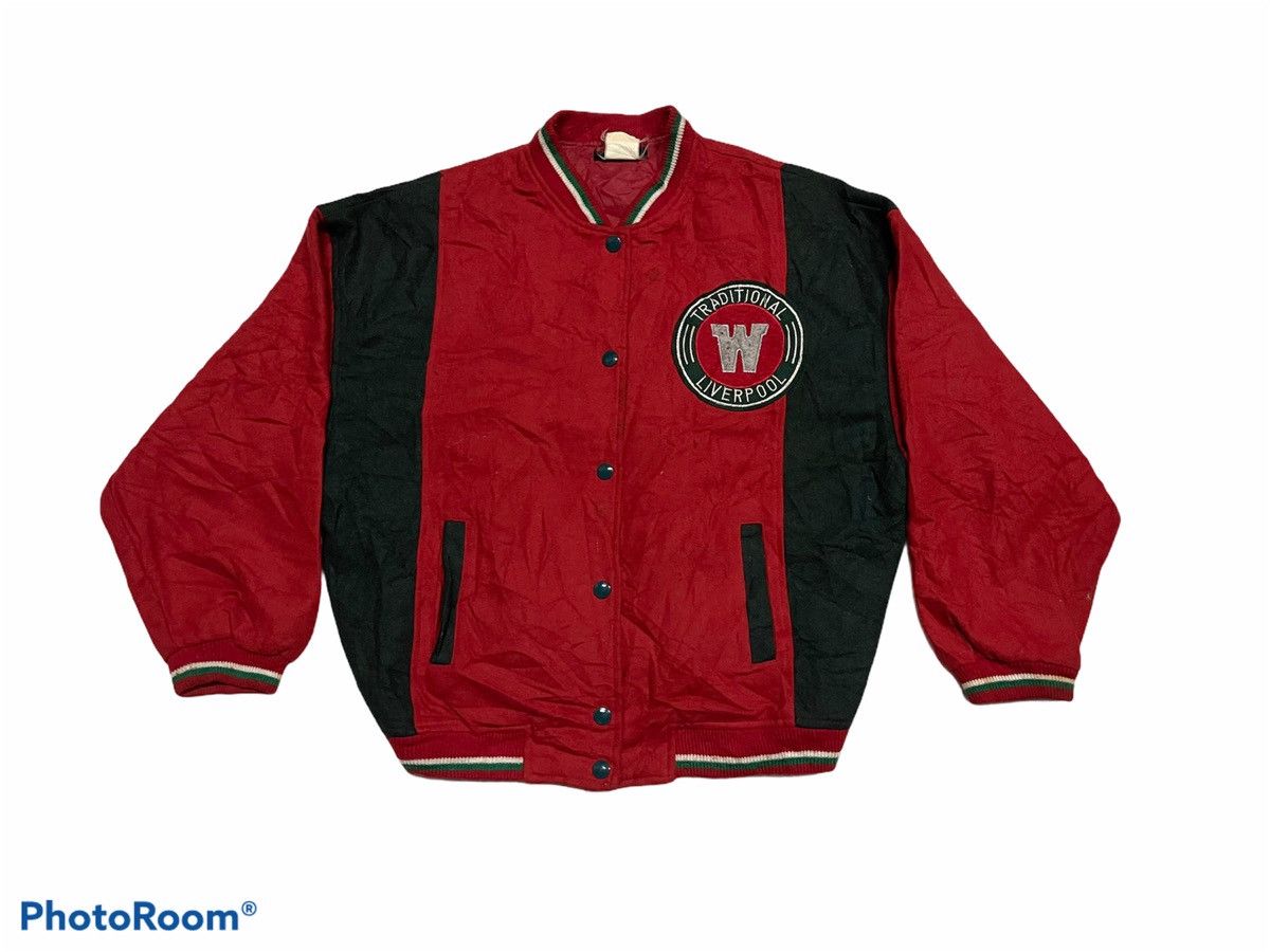 Japanese Brand Liverpool Patch Etienne Varsity Jacket Anne Slot Size US L / EU 52-54 / 3 - 1 Thumbnail