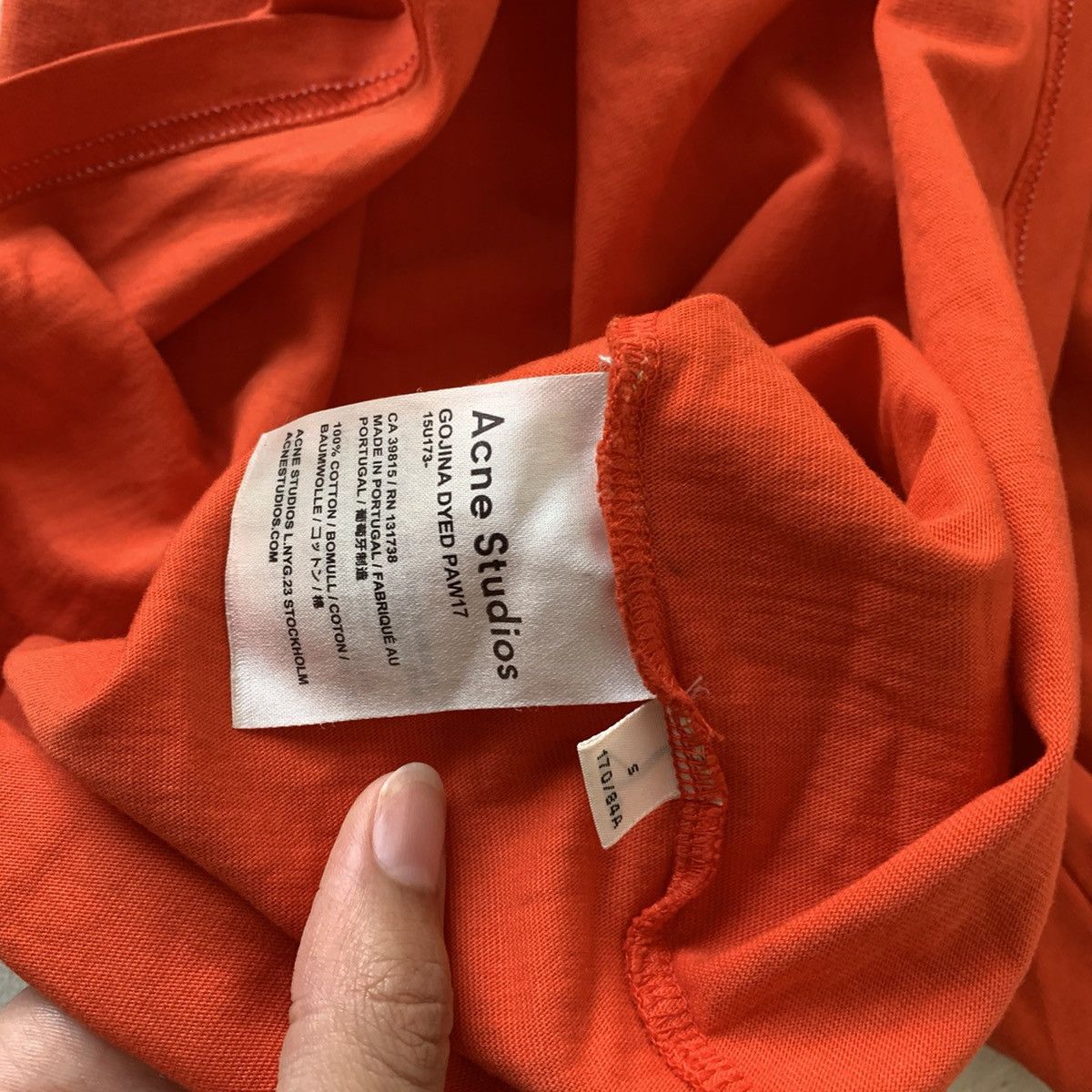 Acne Studios Acne Studios Navid Logo Shirt Red Size US S / EU 44-46 / 1 - 4 Thumbnail