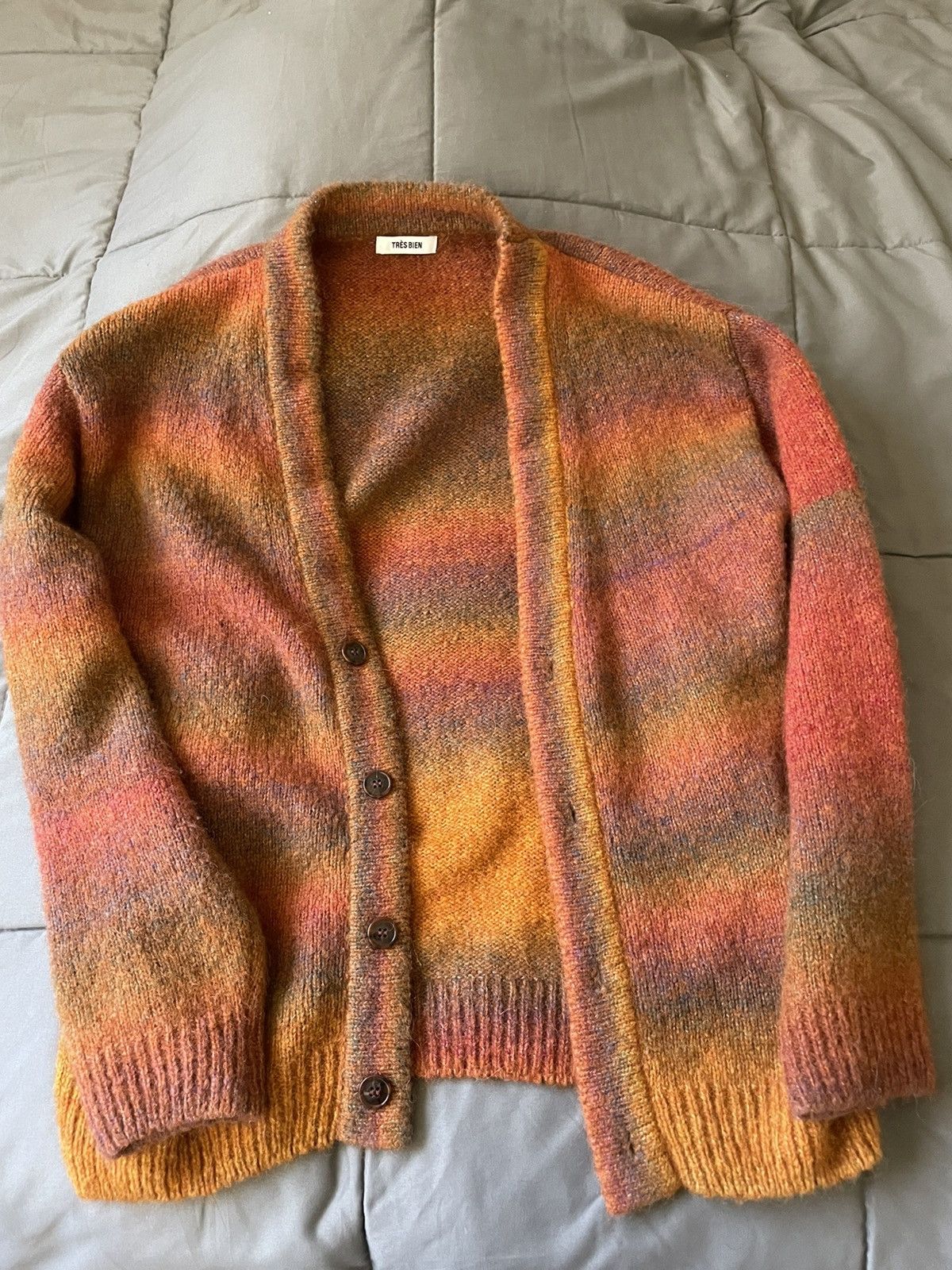 Tres Bien Tres Bien Alpaca Cardigan Sunset Size US S / EU 44-46 / 1 - 1 Thumbnail