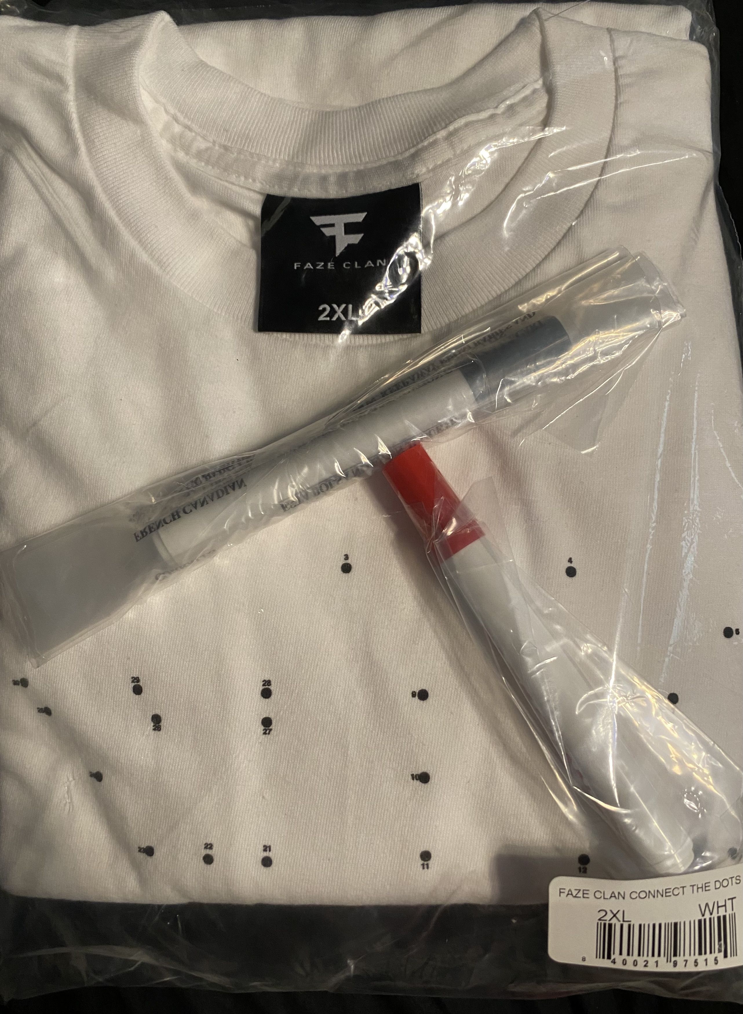 Faze Faze Connect the Dots T-Shirt w/ Included Markers | Grailed