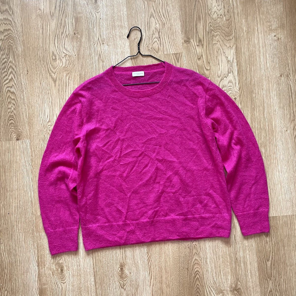 Dries Van Noten RARE Dries Van Noten Mohair Alpaca Wool Pink Knit Sweater Size L / US 10 / IT 46 - 1 Thumbnail