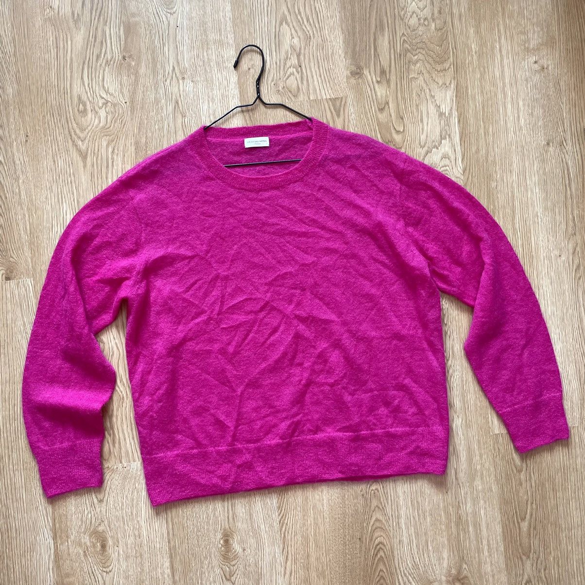 Dries Van Noten RARE Dries Van Noten Mohair Alpaca Wool Pink Knit Sweater Size L / US 10 / IT 46 - 2 Thumbnail