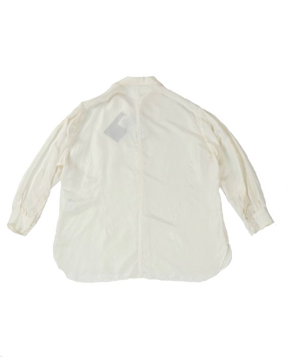 Yohji Yamamoto Yohji Yamamoto White Silk Button Up | Grailed