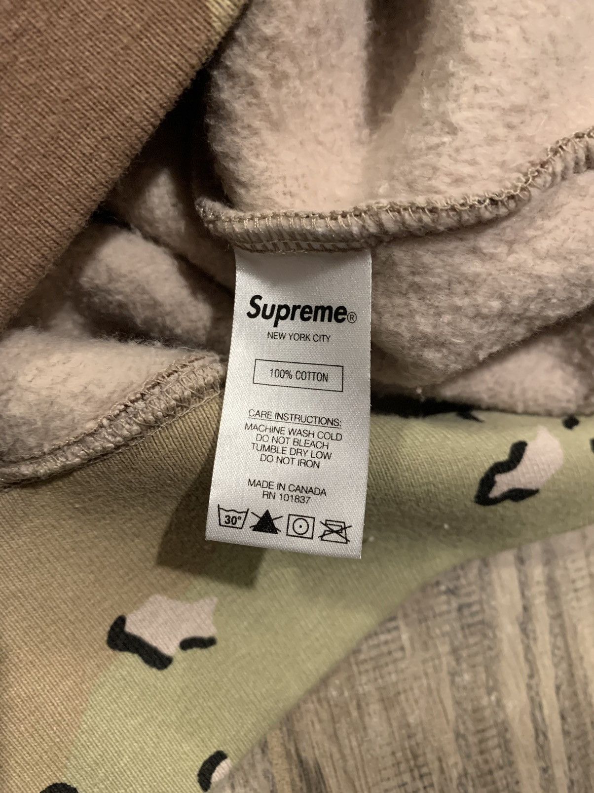 Supreme Futura Logo Crewneck Chocolate Chip Camo