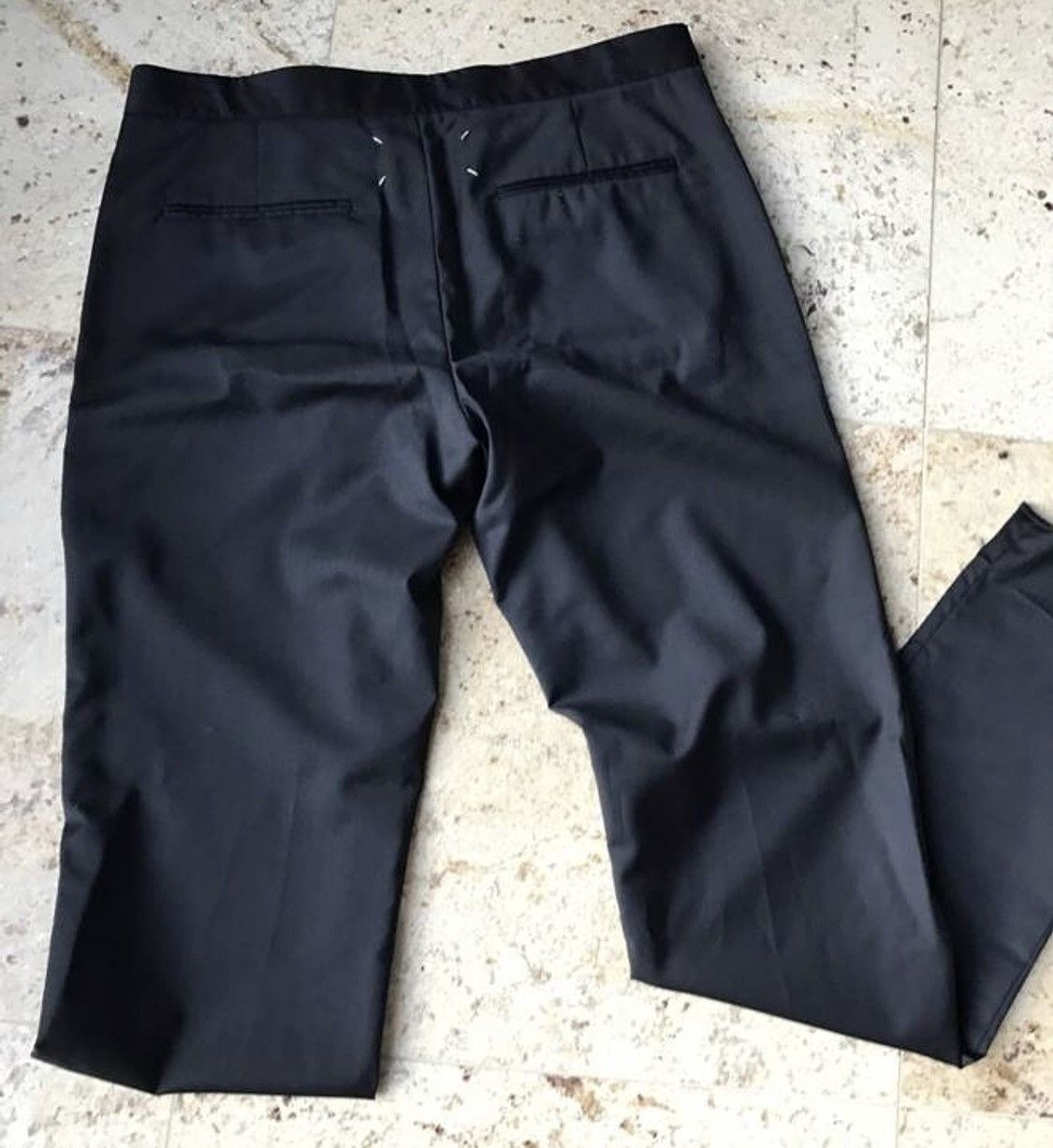 Maison Margiela SZ 48 BRAND NEW MAISON MARGIELA CROPPED PANTS NAVY Size US 31 - 7 Thumbnail